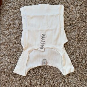 Urban Outfitters BDG Ribbed Square Neck Tank Top Ivory